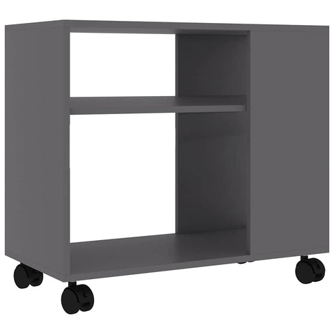 vidaXL Side Table Grey 70x35x55 cm Engineered Wood