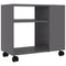 vidaXL Side Table Grey 70x35x55 cm Engineered Wood