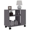 vidaXL Side Table Grey 70x35x55 cm Engineered Wood