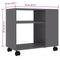 vidaXL Side Table Grey 70x35x55 cm Engineered Wood