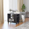 vidaXL Side Table Grey 70x35x55 cm Engineered Wood