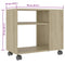 vidaXL Side Table Sonoma Oak 70x35x55 cm Engineered Wood