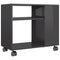 vidaXL Side Table High Gloss Grey 70x35x55 cm Engineered Wood