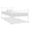 vidaXL Bed Frame without Mattress White Metal 90x200 cm