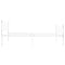 vidaXL Bed Frame without Mattress White Metal 90x200 cm