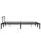 284658 vidaXL Bed Frame without Mattress Black Metal 120x200 cm