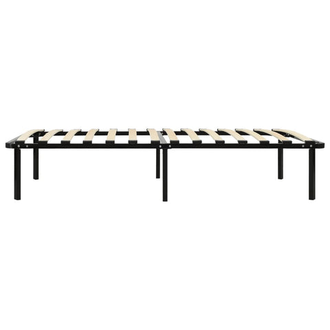 vidaXL Bed Frame without Mattress Black Metal 100x200 cm
