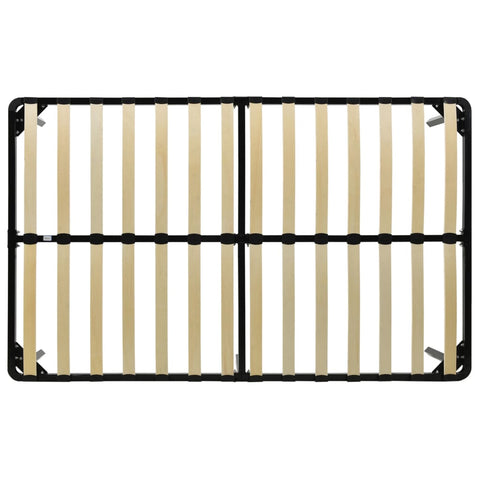 vidaXL Bed Frame without Mattress Black Metal 120x200 cm