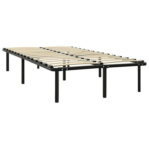 vidaXL Bed Frame without Mattress Black Metal 160x200 cm