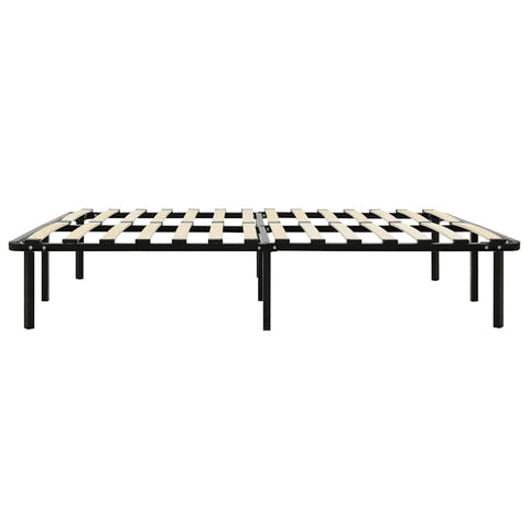 vidaXL Bed Frame without Mattress Black Metal 160x200 cm