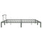 284706 vidaXL Bed Frame without Mattress Grey Metal 200x200 cm