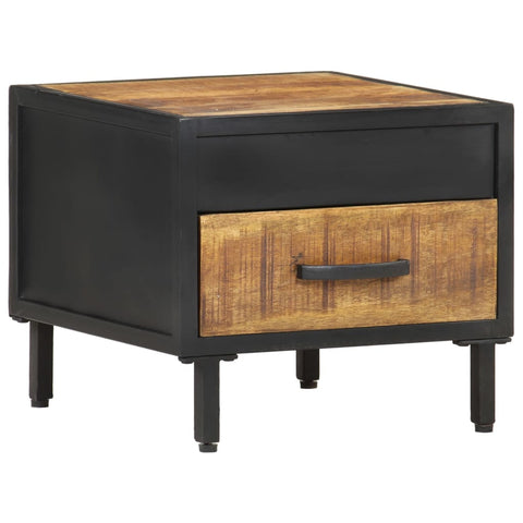 vidaXL Bedside Cabinet 40x40x35 cm Rough Mango Wood