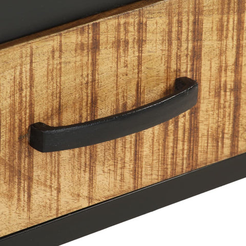 vidaXL Bedside Cabinet 40x40x35 cm Rough Mango Wood