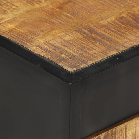 vidaXL Bedside Cabinet 40x40x35 cm Rough Mango Wood
