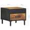 vidaXL Bedside Cabinet 40x40x35 cm Rough Mango Wood