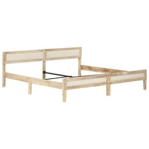 vidaXL Bed Frame without Mattress Solid Mango Wood 200 cm