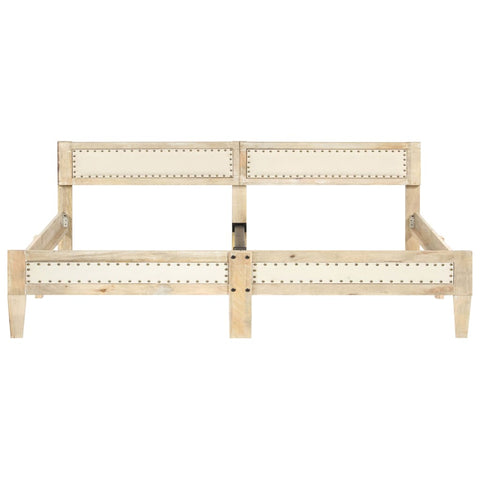 vidaXL Bed Frame without Mattress Solid Mango Wood 200 cm