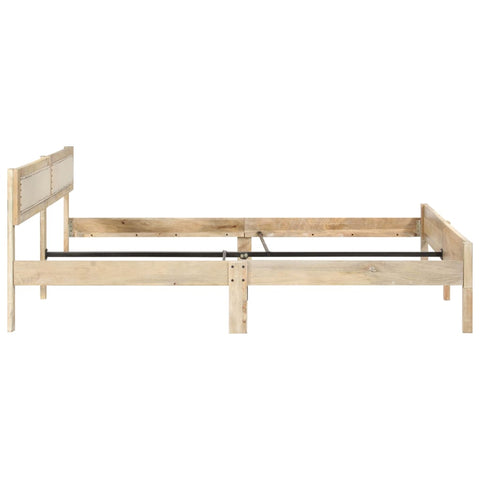 vidaXL Bed Frame without Mattress Solid Mango Wood 200 cm
