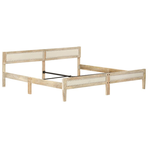vidaXL Bed Frame without Mattress Solid Mango Wood 200 cm