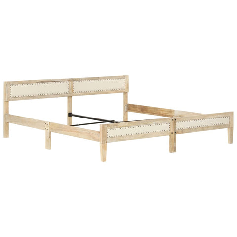 vidaXL Bed Frame without Mattress Solid Mango Wood 200 cm