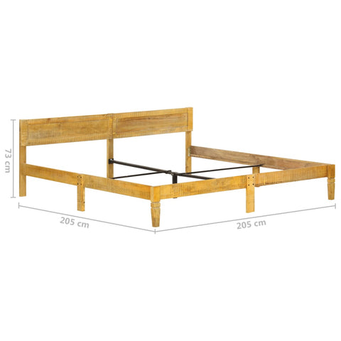 vidaXL Bed Frame without Mattress Solid Mango Wood 200 cm