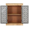vidaXL Sideboard with Steel Doors 60x35x75 cm Solid Mango Wood