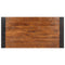 vidaXL Dining Table 140x70x76 cm Solid Rough Mango Wood