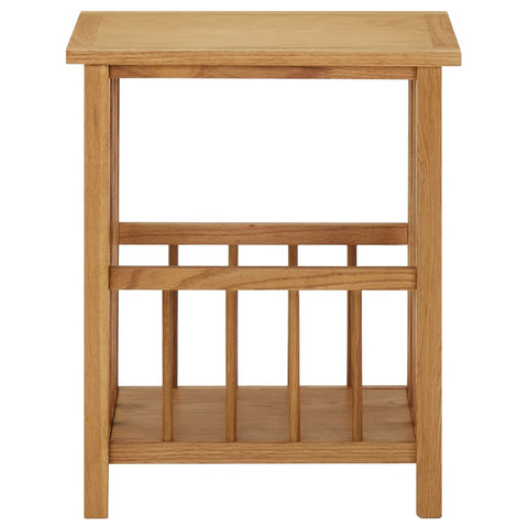 vidaXL Magazine Table 45x35x55 cm Solid Oak Wood