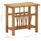 vidaXL Magazine Table 45x27x42 cm Solid Oak Wood