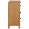 vidaXL Cupboard 70x35x75 cm Solid Oak Wood