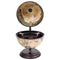 vidaXL Tabletop Globe Bar Wine Stand Eucalyptus Wood White