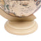 vidaXL Tabletop Globe Bar Wine Stand Eucalyptus Wood White