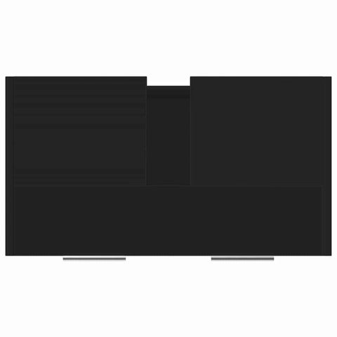 vidaXL Bathroom Cabinet Black 60x33x61 cm Engineered Wood