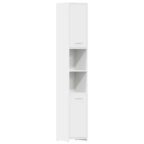 vidaXL Bathroom Cabinet White 30x30x183.5 cm Engineered Wood