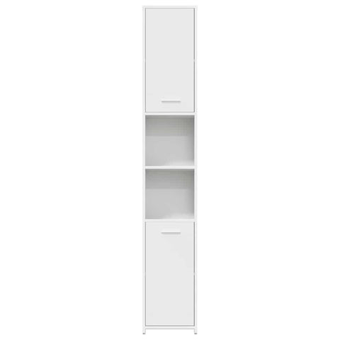 vidaXL Bathroom Cabinet White 30x30x183.5 cm Engineered Wood
