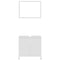 vidaXL Bathroom Furniture Set White Engineered Wood