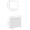 vidaXL Bathroom Furniture Set White Engineered Wood