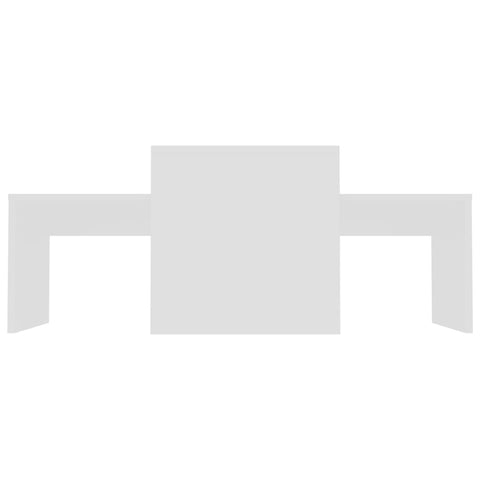 vidaXL Coffee Table Set White 100x48x40 cm Engineered Wood