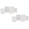 vidaXL Coffee Table Set High Gloss White 100x48x40 cm Engineered Wood