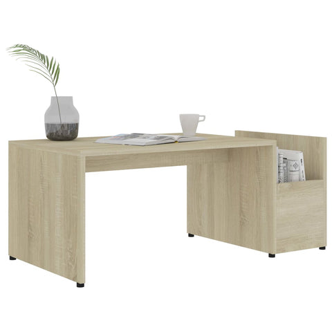 vidaXL Coffee Table Sonoma Oak 90x45x35 cm Engineered Wood