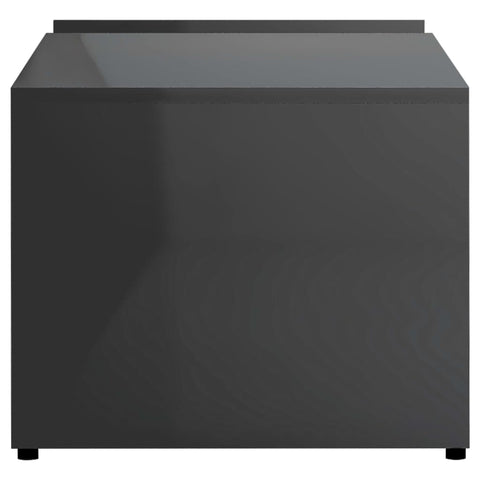 vidaXL Coffee Table High Gloss Grey 90x45x35 cm Engineered Wood