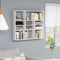 vidaXL Wall Shelf White 90x16x78 cm Engineered Wood