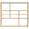 vidaXL Wall Shelf Sonoma Oak 90x16x78 cm Engineered Wood