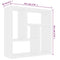 vidaXL Wall Shelf White 45.1x16x45.1 cm Engineered Wood