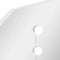 vidaXL Corner Dressing Table Make-up Table with LED Light White