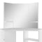 vidaXL Corner Dressing Table Cosmetic Table Make-up Table White