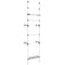 vidaXL Telescopic Wardrobe System with Rods and Shelf Aluminium