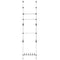 vidaXL Telescopic Wardrobe System with Rods and Shelf Aluminium