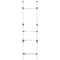 vidaXL Telescopic Wardrobe System with Rods and Shelf Aluminium