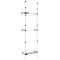 vidaXL Telescopic Wardrobe System with Rods and Shelf Aluminium